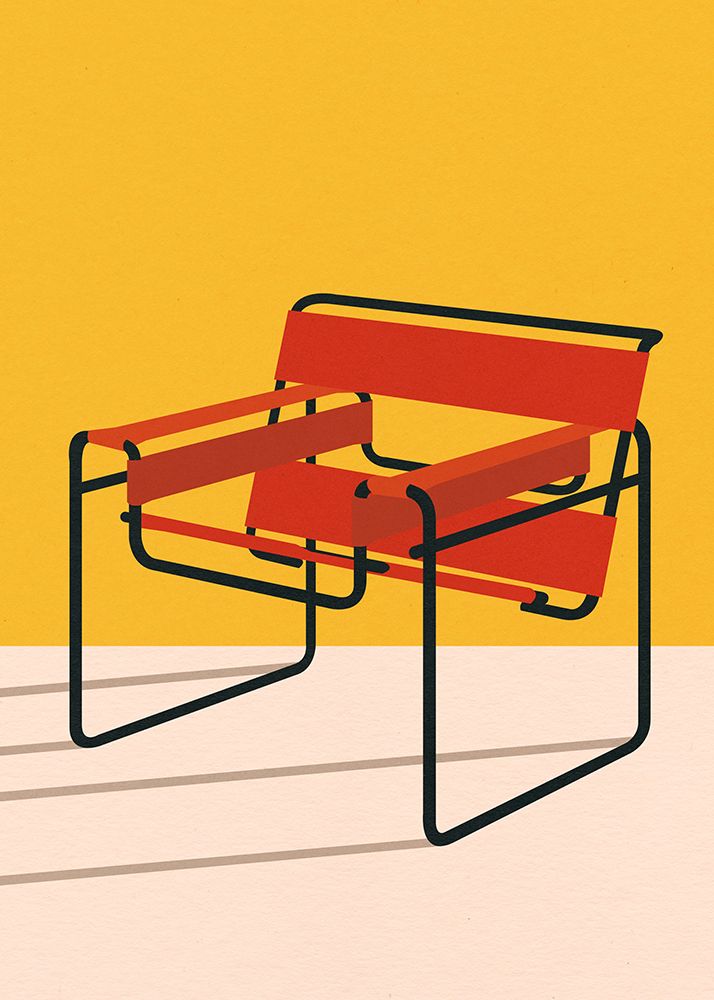 Wassily Chair Marcel Breuer art print by Rosi Feist for $57.95 CAD