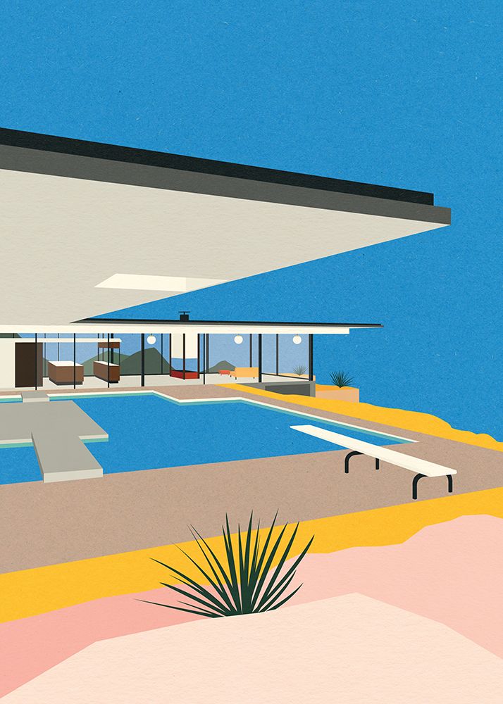 La Stahl House art print by Rosi Feist for $57.95 CAD
