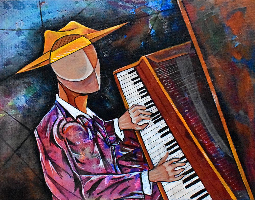 Piano Man art print by Ricardo Maya for $57.95 CAD