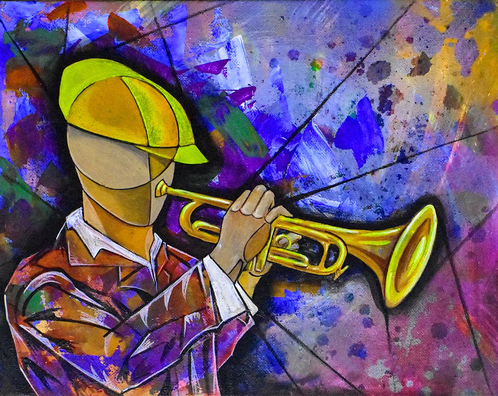 Trumpeter Playing art print by Ricardo Maya for $57.95 CAD