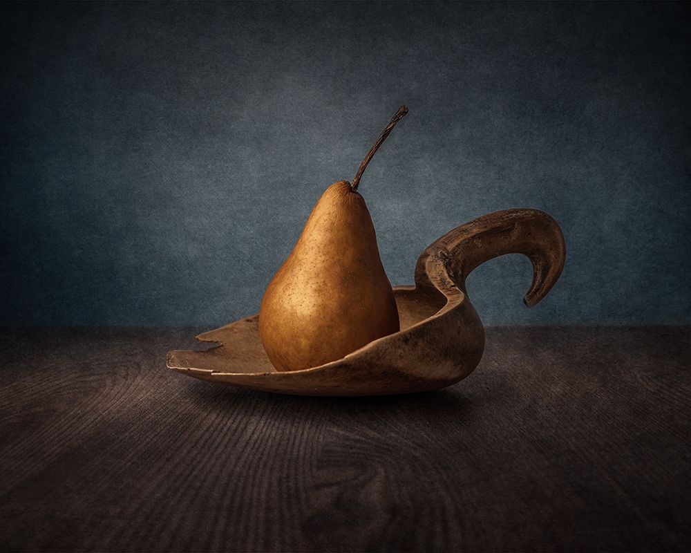 Pear On Spoon art print by Marko Klavs for $57.95 CAD