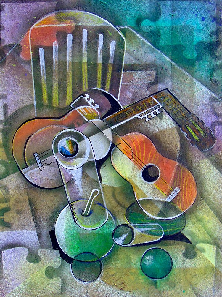 Still Life with Guitars art print by Ricardo Maya for $57.95 CAD