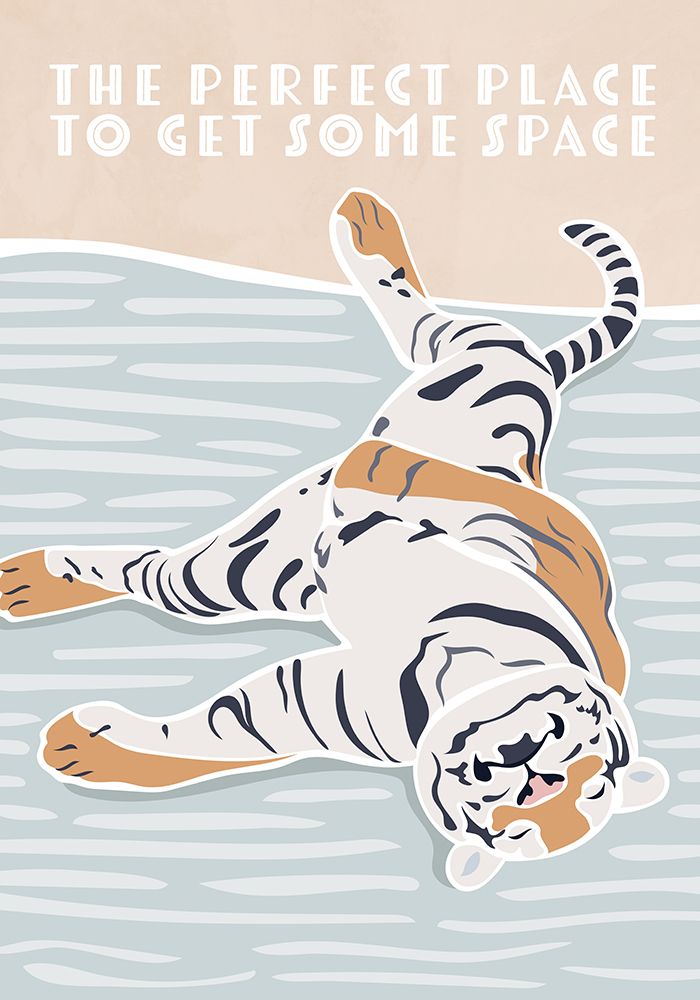 Tiger Typography Kids Quote art print by Sarah Manovski for $57.95 CAD