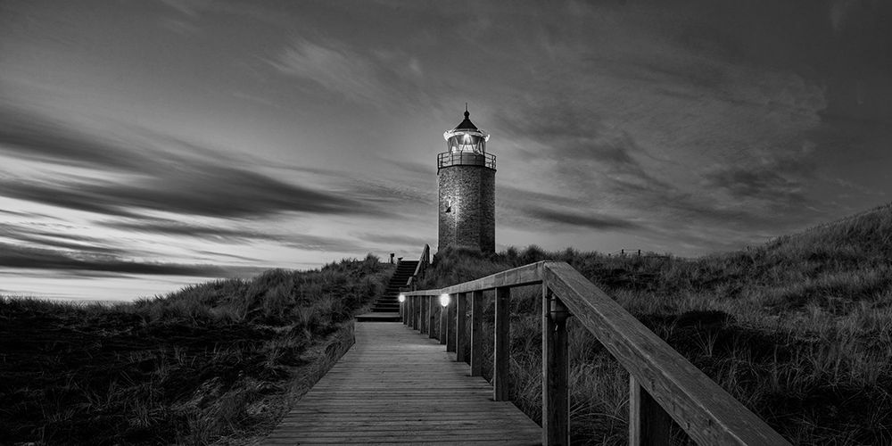 Lighthouse Kampen BW art print by Bodo Balzer for $57.95 CAD