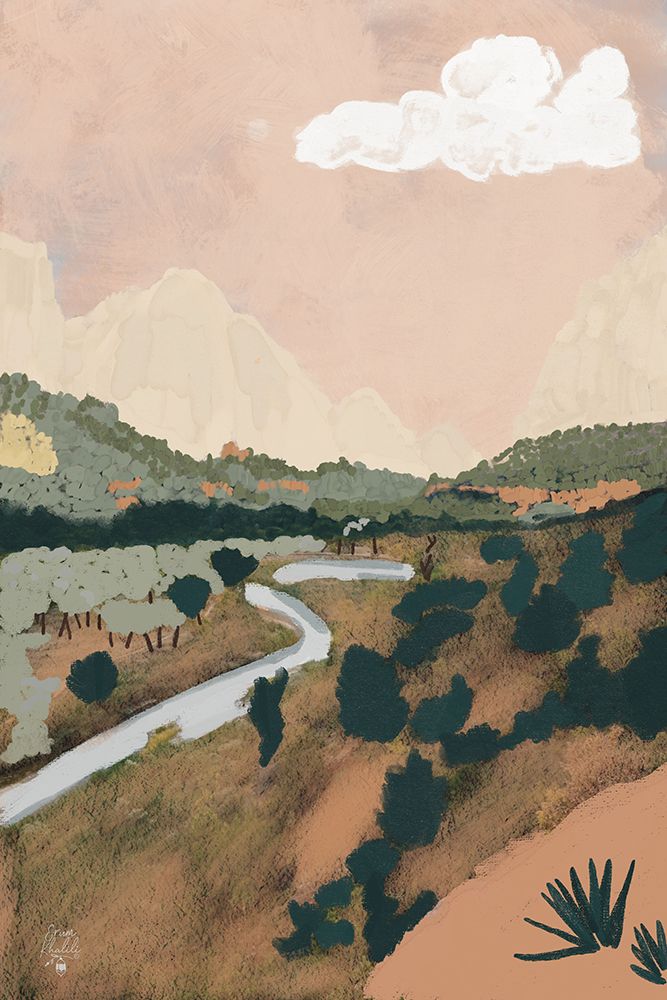 Zion National Park art print by Erum Khalili for $57.95 CAD