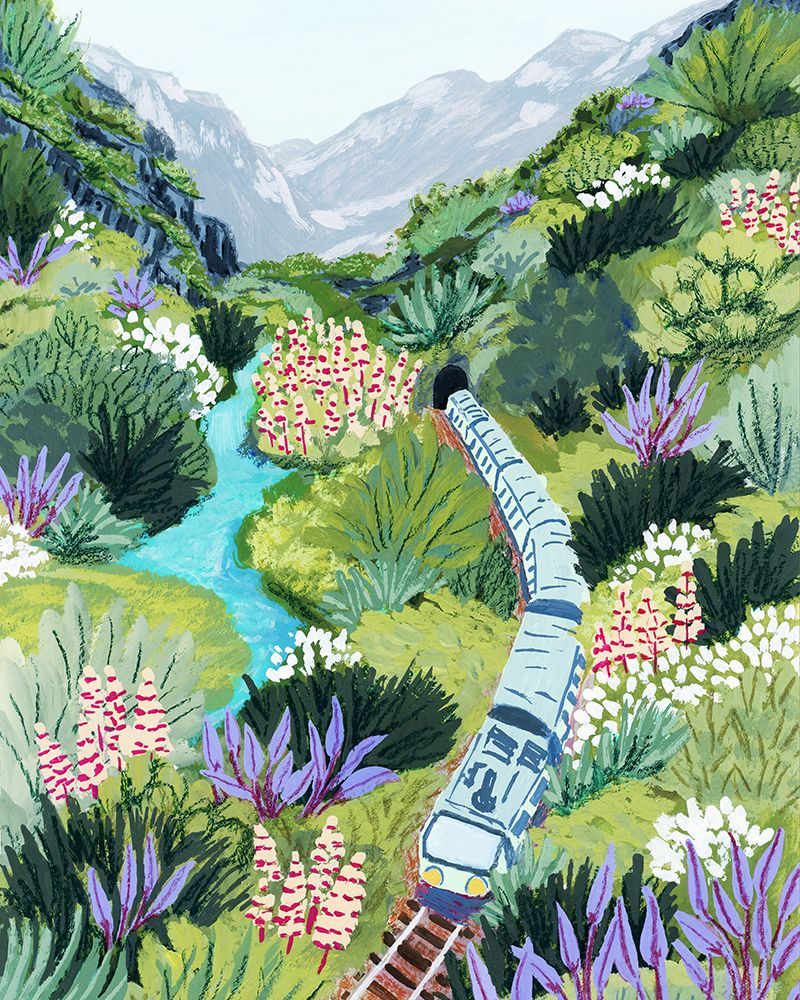 Train Travel art print by Sarah Gesek for $57.95 CAD