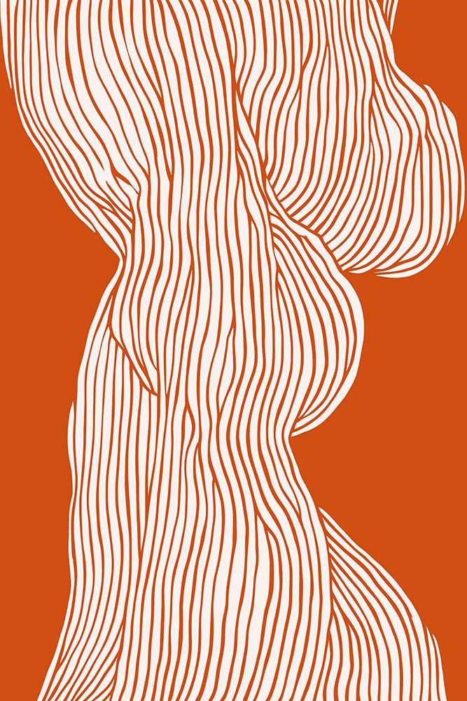 Fibers No 1 (Orange-Brown) art print by Treechild for $57.95 CAD