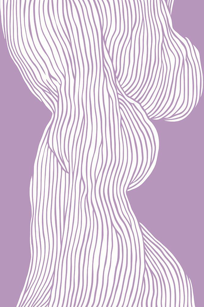 Fibers No 1 (Purple) art print by Treechild for $57.95 CAD