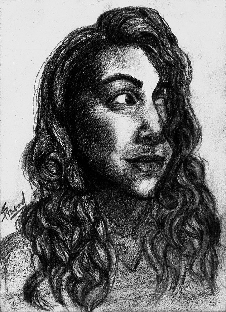 Portrait art print by Shreya Prasad for $57.95 CAD