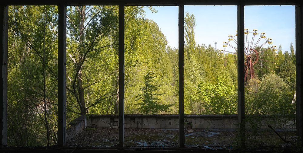 Ferris Wheel in Pripyat Chernobyl art print by Roman Robroek for $57.95 CAD