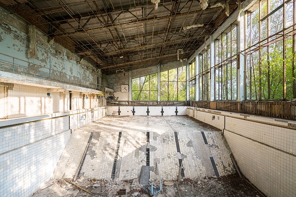 Swimming Pool in Chernobyl art print by Roman Robroek for $57.95 CAD