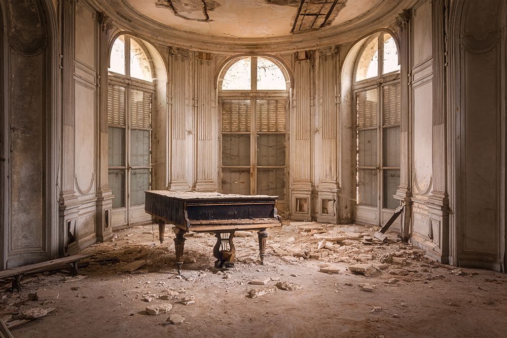 Piano in Decay art print by Roman Robroek for $57.95 CAD