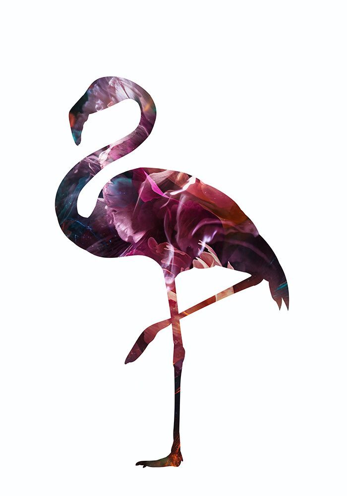 Flamingo Silhouette art print by Sarah Manovski for $57.95 CAD