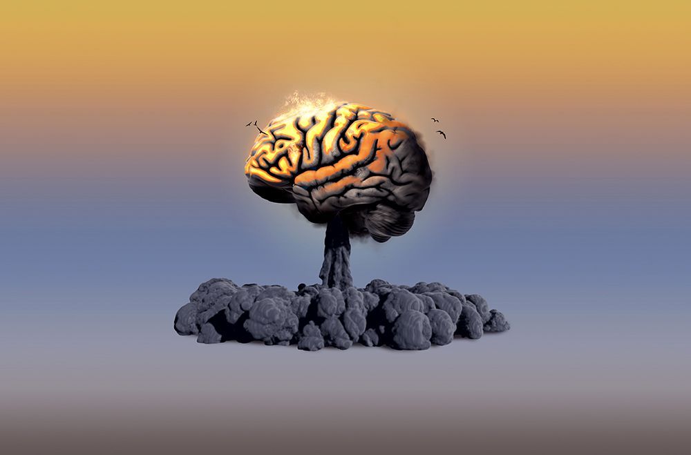 Brain Explosion art print by Artem Pozdniakov for $57.95 CAD