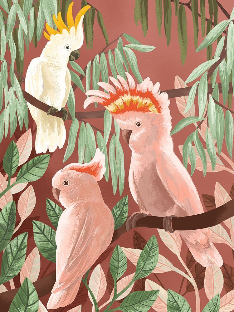 Cockatoos art print by Goed Blauw for $57.95 CAD