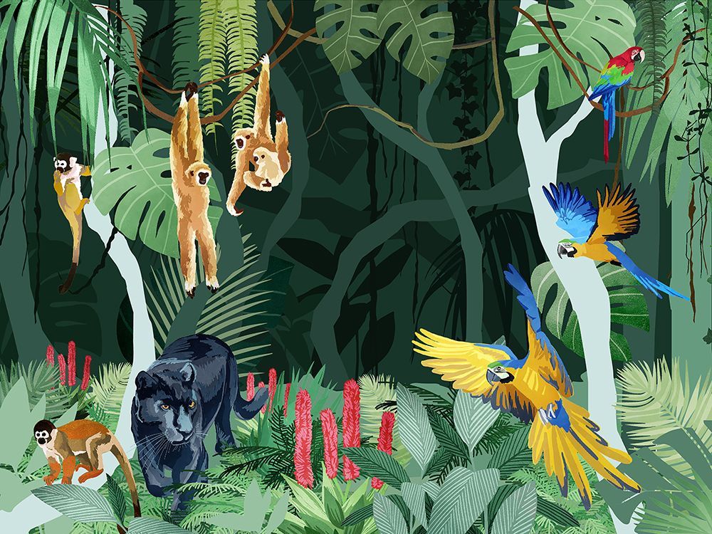 Jungle Party art print by Goed Blauw for $57.95 CAD