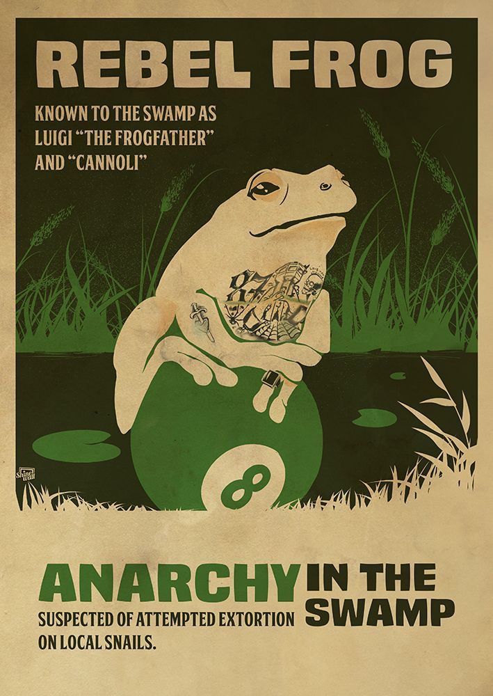 prisoner frog funny poster art print by Dionisis Gemos for $57.95 CAD