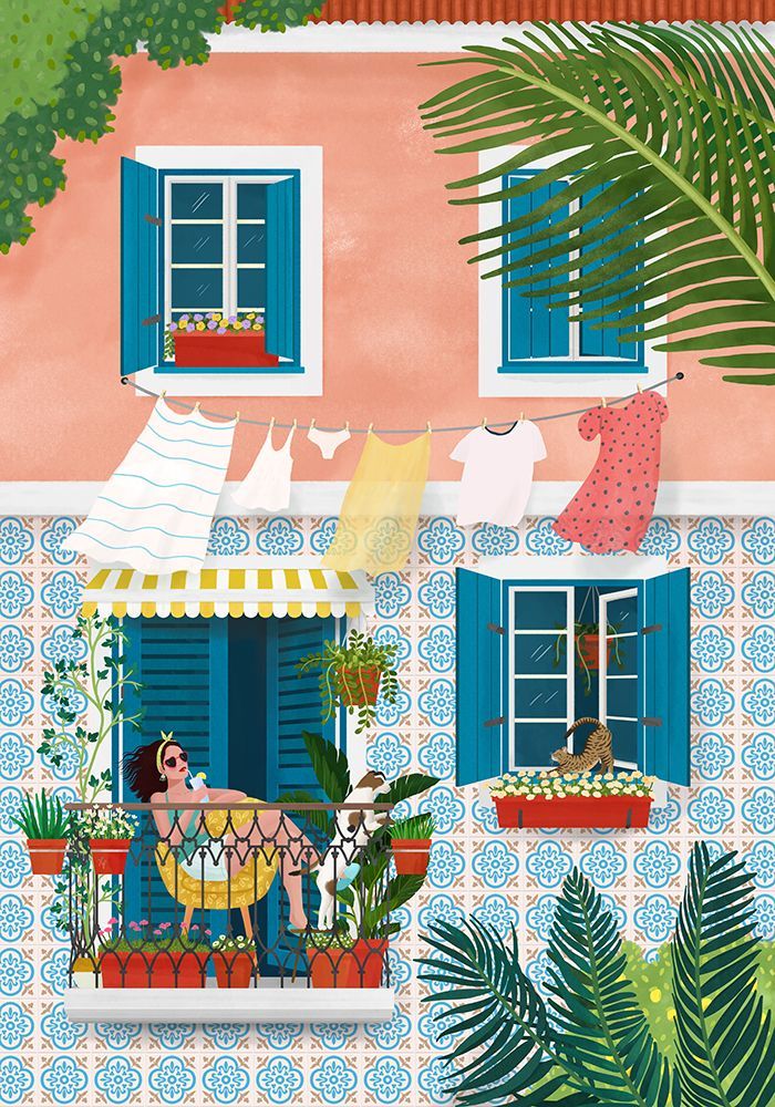 Lisbon art print by Petra Holikova for $57.95 CAD