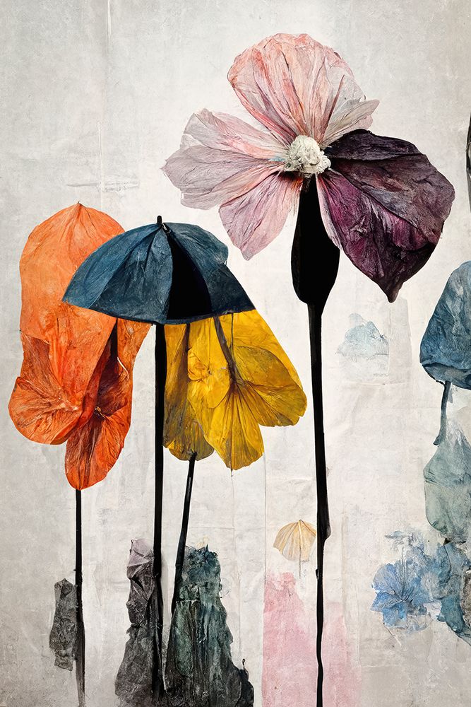 Umbrella Flowers No2 art print by Treechild for $57.95 CAD