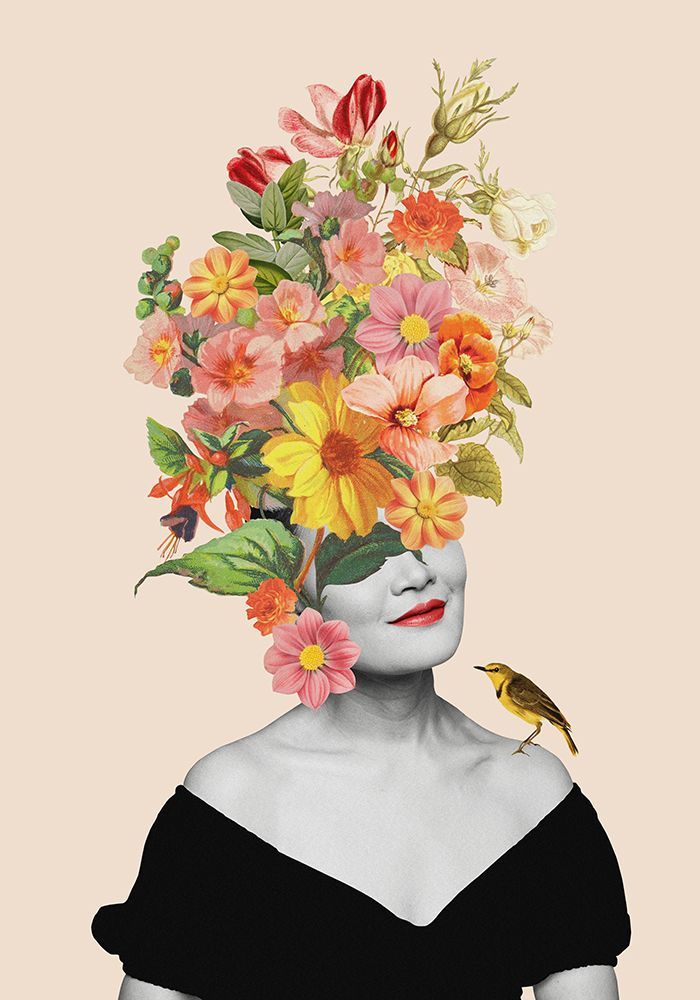 Blooming Woman art print by Frida Floral Studio for $57.95 CAD