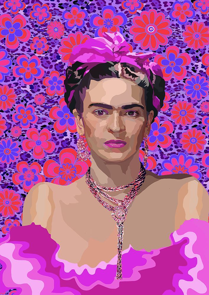 Frida in Purple art print by Lynnda Rakos for $57.95 CAD