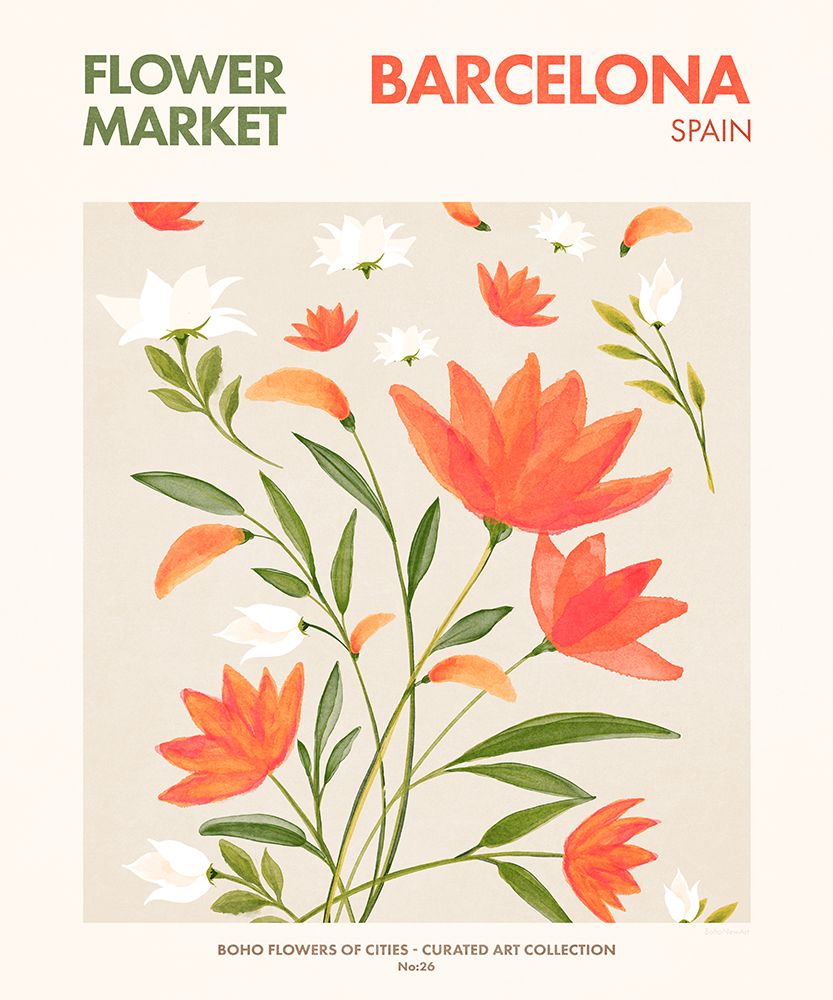 Barcelona art print by Emel Tunaboylu for $57.95 CAD