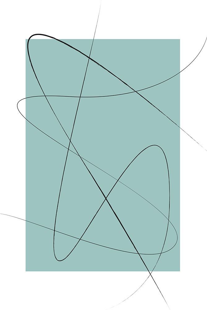 Turquoise Abstract art print by Oju Design for $57.95 CAD