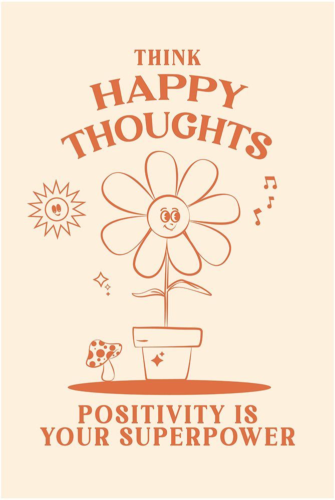 Happy Thoughts art print by Oju Design for $57.95 CAD