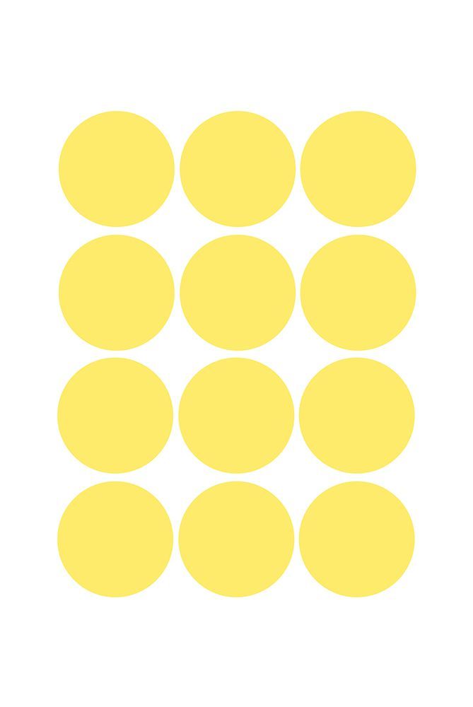 Circles Yellow art print by Oju Design for $57.95 CAD