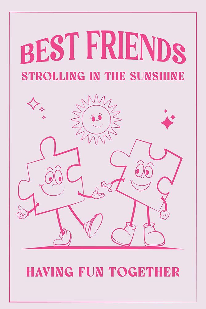 Best Friends art print by Oju Design for $57.95 CAD