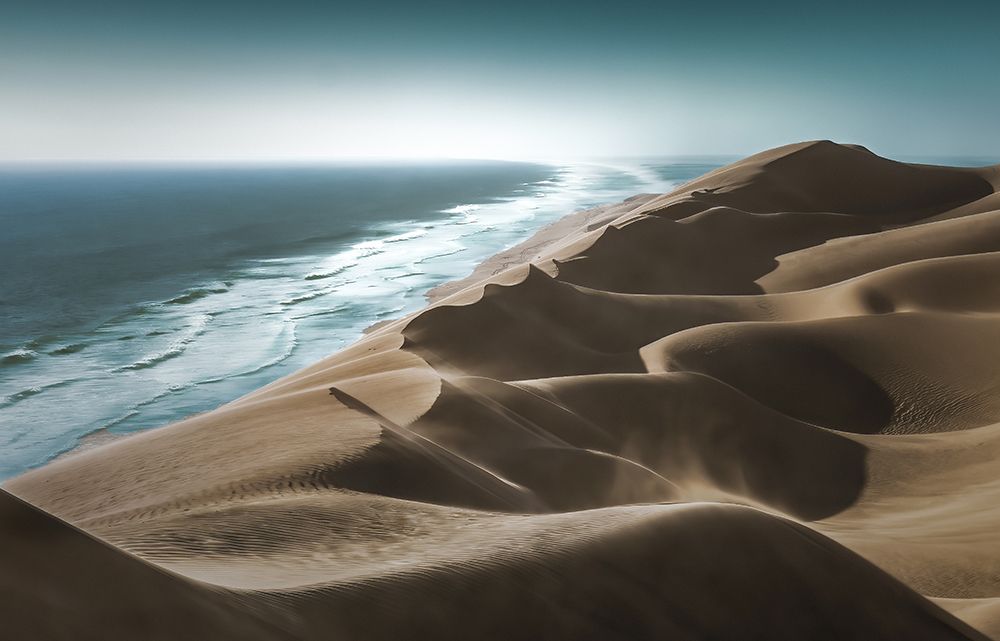 Desert Meets Ocean art print by Gu and Hongchao for $57.95 CAD
