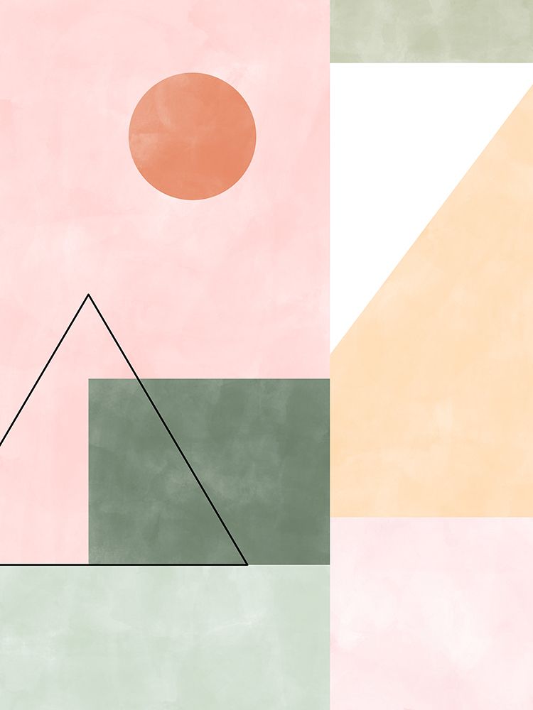 3X4 Aspectratio Pinkgreen21 art print by Elena Ristova for $57.95 CAD