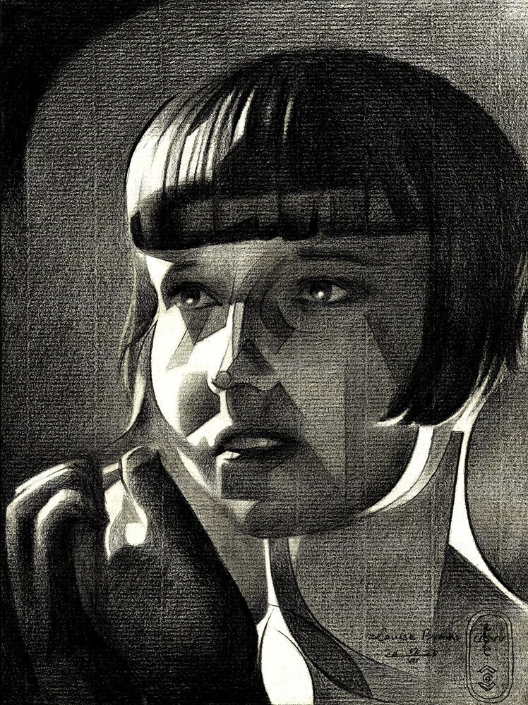 Louise Brooks 12 07 23 art print by Corne Akkers for $57.95 CAD