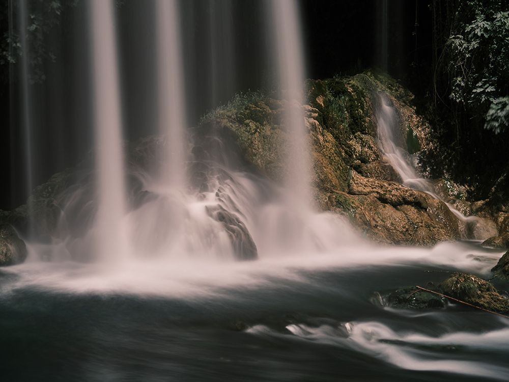 Beautiful Waterfall In The Mountain art print by Engin Akyurt for $57.95 CAD