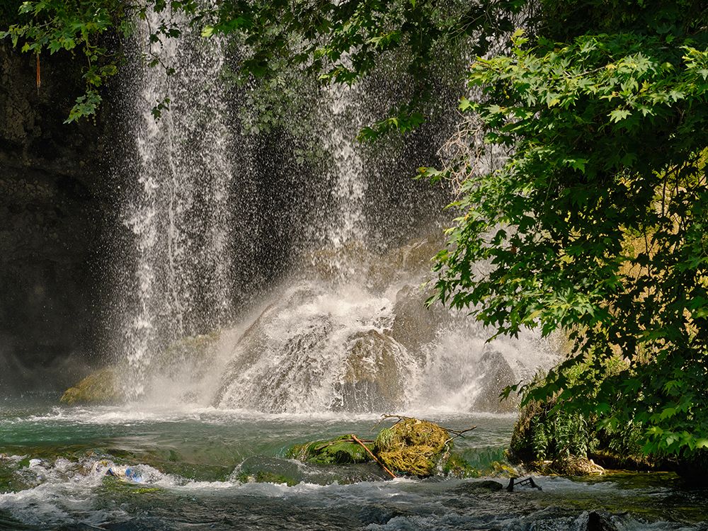 Beautiful Waterfall In The Forest art print by Engin Akyurt for $57.95 CAD
