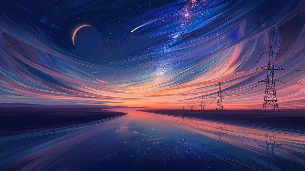 Blue Hour.png art print by Alena Aenami for $57.95 CAD