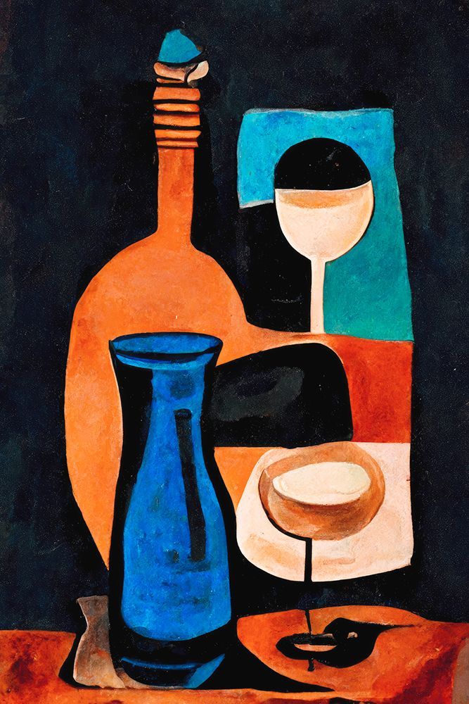 Still Life With Wine art print by Treechild for $57.95 CAD
