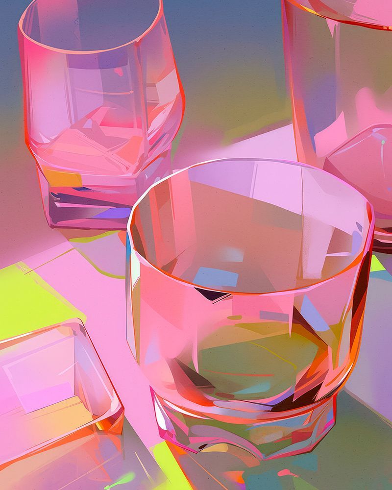 Pink Glasses 2 art print by Treechild for $57.95 CAD