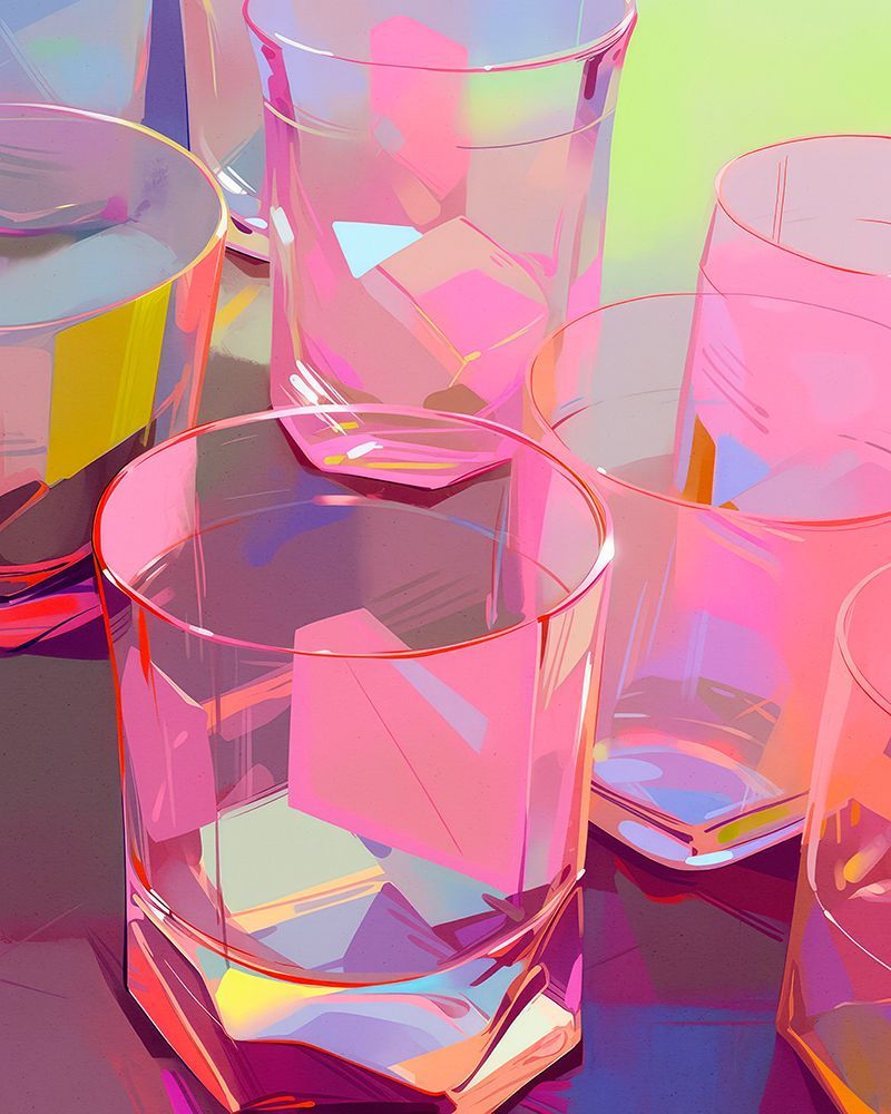 Pink Glasses art print by Treechild for $57.95 CAD