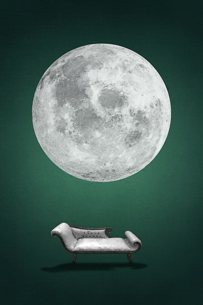Just lie down and watch the Moon art print by Ema Paraschiv for $57.95 CAD