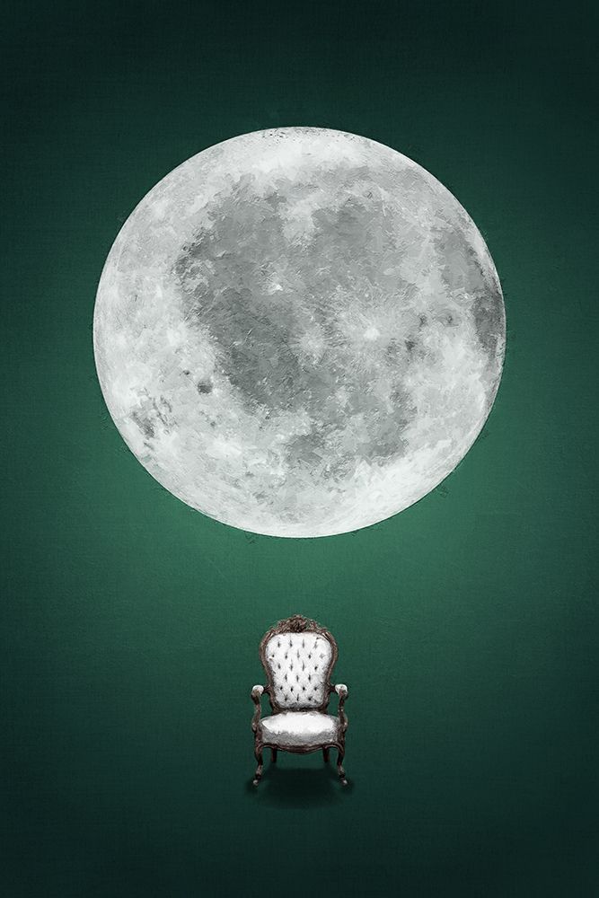 Just sit down and watch the Moon art print by Ema Paraschiv for $57.95 CAD