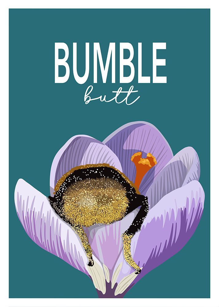 Bumble Butt art print by Kammille Bruun for $57.95 CAD