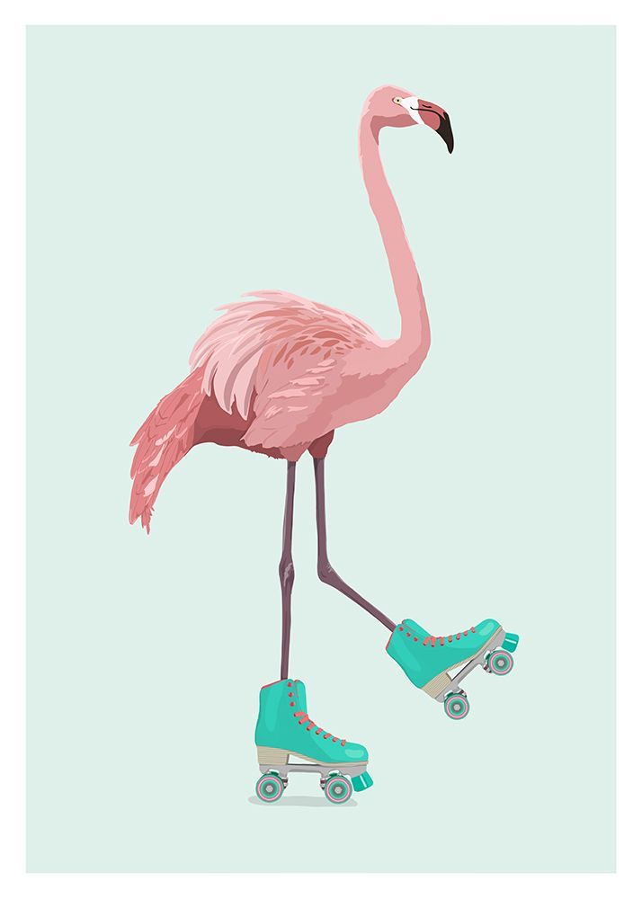 Flamingogo art print by Kammille Bruun for $57.95 CAD