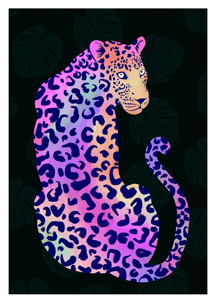 Iridescent Leopard art print by Kammille Bruun for $57.95 CAD