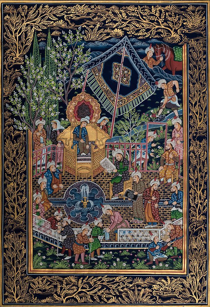 INDO-PERSIAN MINIATURE PAINTING art print by Imagineers Studio for $57.95 CAD