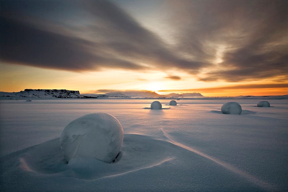 Snow bales art print by Bragi Ingibergsson for $57.95 CAD