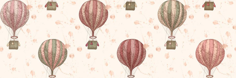 Hla016  Hot Air Ballooons Pinks art print by Hendon Lane for $57.95 CAD