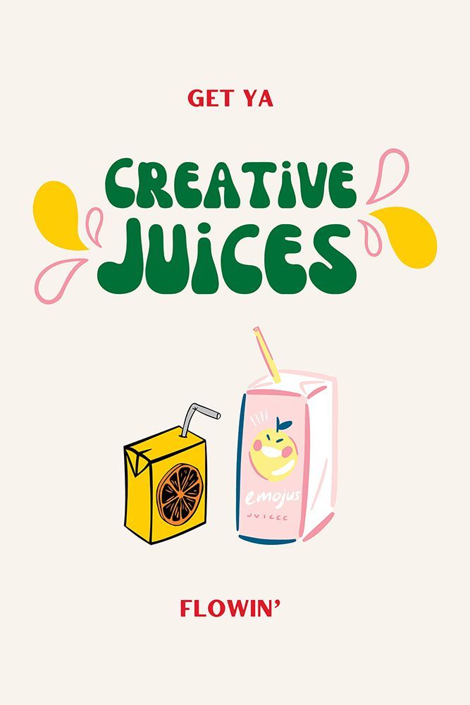 Creative Juices Print art print by Nazma Khokhar for $57.95 CAD