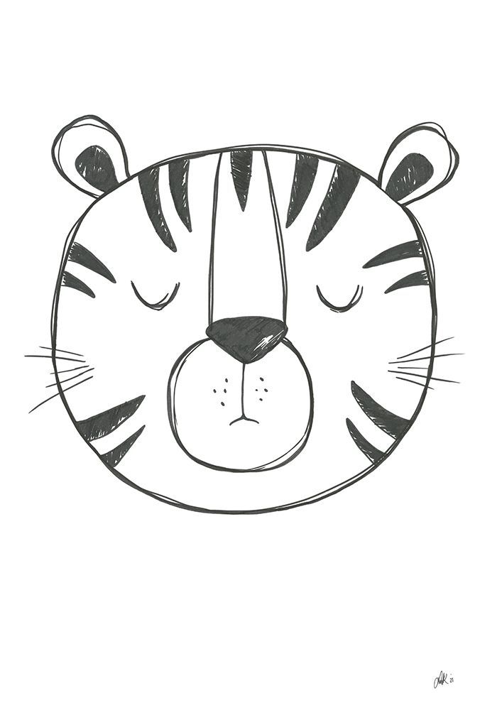 Tiger art print by Lor Muller for $57.95 CAD