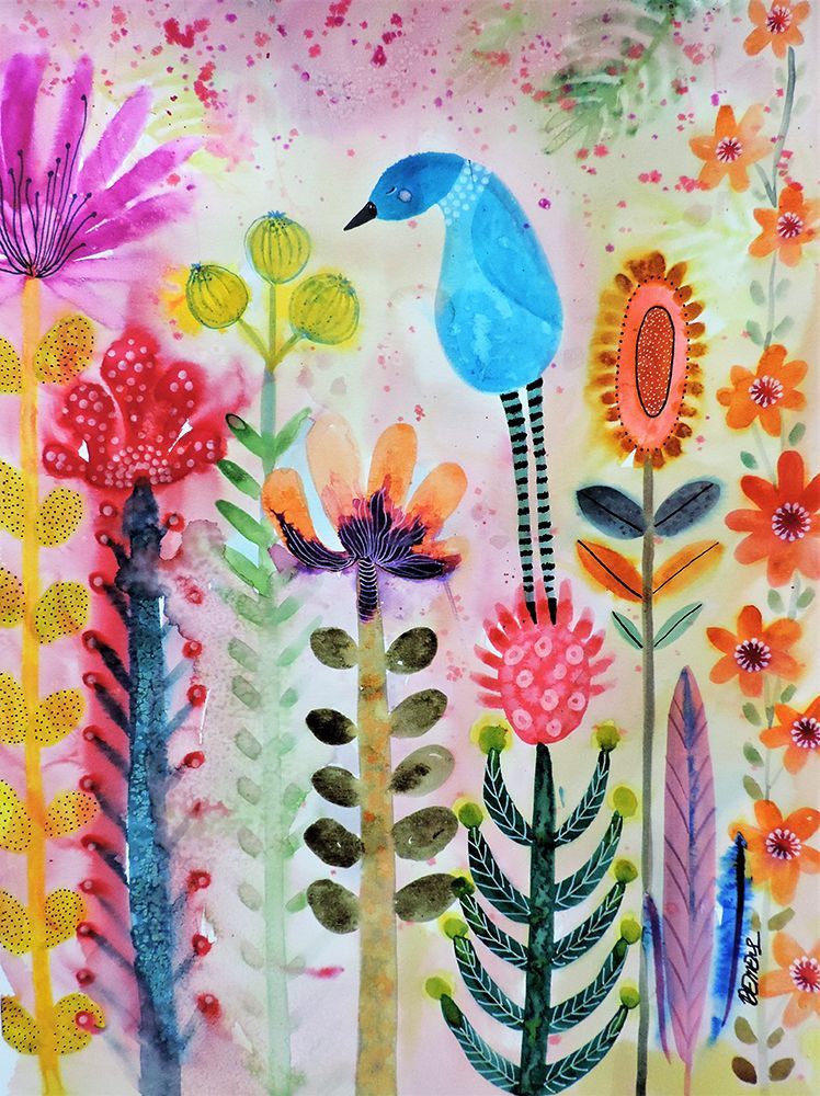 Joie Au Jardin art print by Sylvie Demers for $57.95 CAD